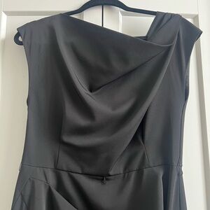 Edgy yet classic little black dress